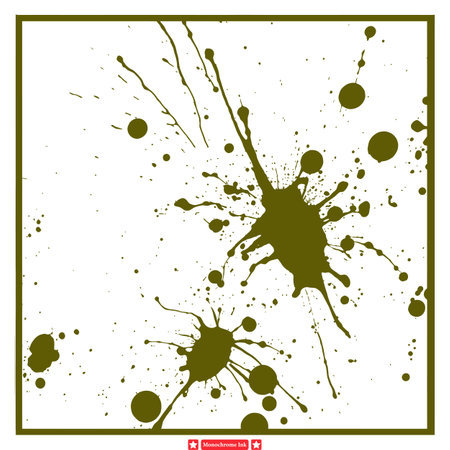 Grunge Monochrome Ink Texture Vector Background for Urban Design Themesのイラスト素材