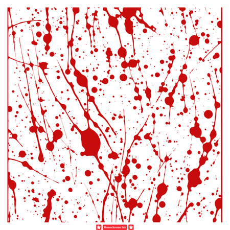 Organic Monochrome Ink Blot Vector Texture for Naturalistic Art Themesのイラスト素材