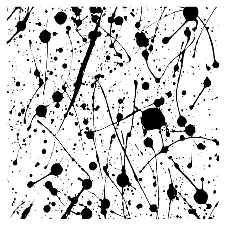 Aesthetic Monochrome Ink Stroke Vector Pattern for Artistic Impressionsのイラスト素材