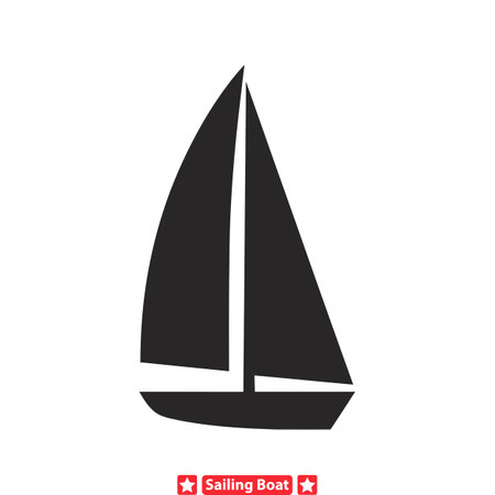 Vintage Nautical Silhouettes  Vector Graphics Bundle for Sailing Enthusiasts and Collectorsのイラスト素材