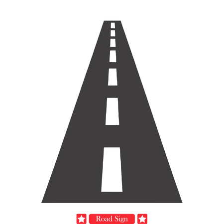 Street Navigation Toolkit  Essential Road Sign Vector Set for Mapsのイラスト素材