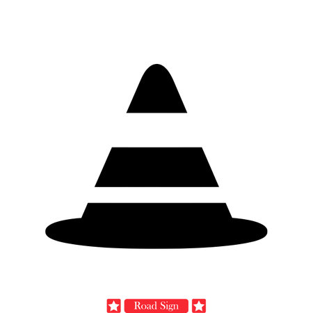 Highway Icons  Dynamic Road Sign Vector Set for Transportation Designsのイラスト素材