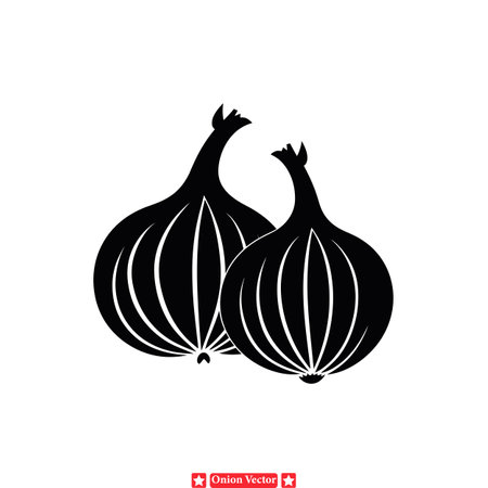 Wholesome Onion Vector Sketches  Natural Ingredients for Culinary Artwork, Food Illustrations, and Recipe Illustrationsのイラスト素材