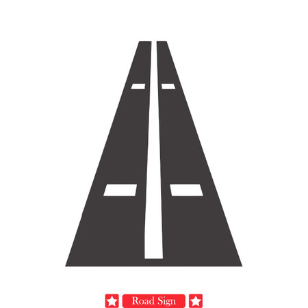 Journey Essentials  Road Sign Icons for Adventure Graphicsのイラスト素材