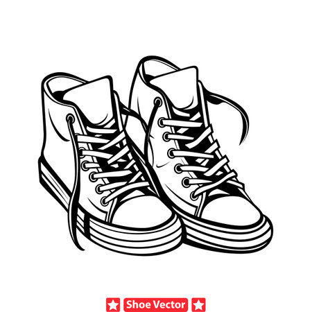 Chic Shoe Vector Silhouette Collection  Enhance Your Designsのイラスト素材