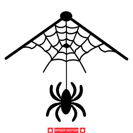 Haunting Huntsmen  Distinctive Spider Vector Graphics for Projectsのイラスト素材