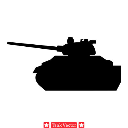 Tank Warfare Ensemble  Complete Vector Set for Military themed Artのイラスト素材