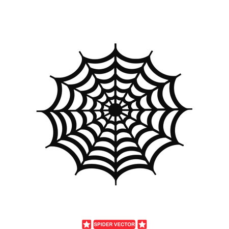 Creepy Crawly Collection  Diverse Spider Vector Silhouettesのイラスト素材