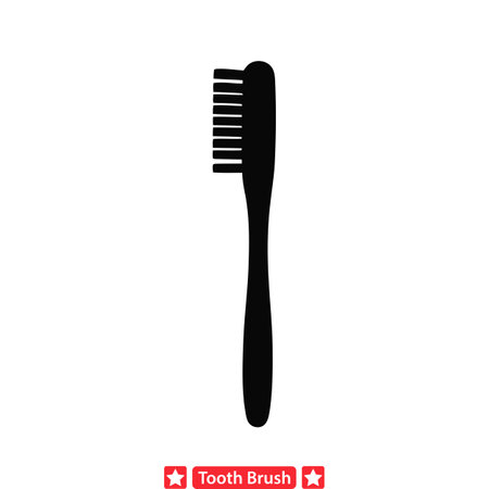 Brushing Routine  Toothbrush Vector Pack for Dental Hygiene Illustrationsのイラスト素材