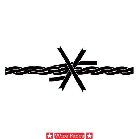 Ornate Wire Fence Vectors  Intriguing Border Elementsのイラスト素材