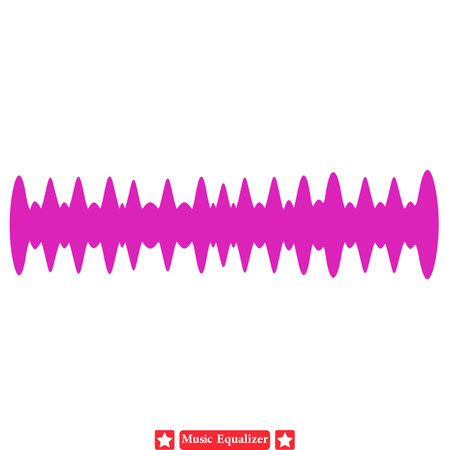 Vector Silhouettes of Music Equalizer Bars   Abstract Audio Graphicsのイラスト素材