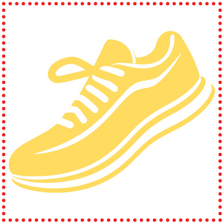 Fashionable Sports Shoe Silhouette Combining Style and Functionality for Active Lifestylesのイラスト素材