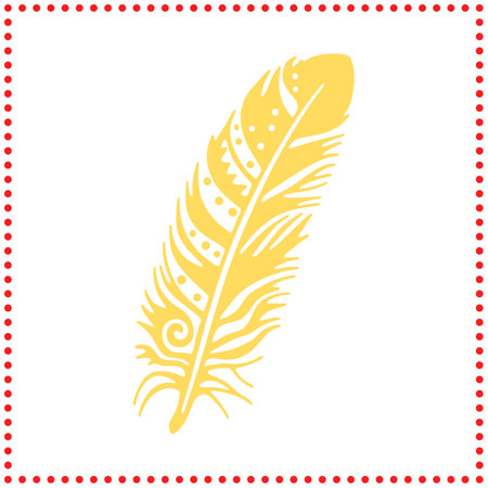 Feather Illustration Collection  High Quality Silhouettes for Digital Art and Print Projectsのイラスト素材