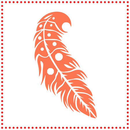 Feather Silhouette Illustration Set  Intricate Designs for Artistic and Commercial Useのイラスト素材