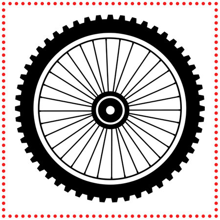 Stylish wheel design, perfect for creating high impact automotive visuals.のイラスト素材