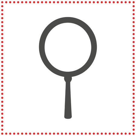 Reflecting Royalty  The Elegant Silhouette of a Handheld Mirrorのイラスト素材