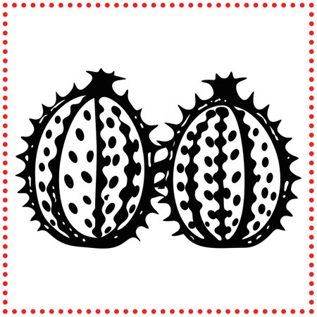 Spiked Delicacies  The Hidden Gems of the Fruit Kingdomのイラスト素材