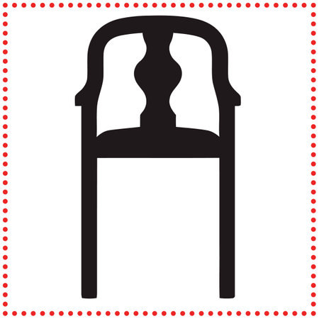 Comfort Meets Design  Chair Silhouette for Contemporary Living Spacesのイラスト素材