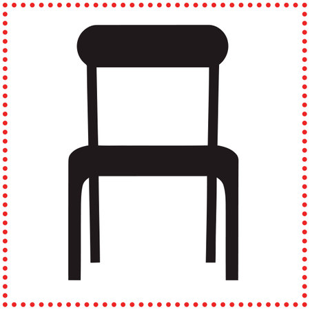 Elegant Simplicity  Chair Silhouette for Clean and Modern Designのイラスト素材