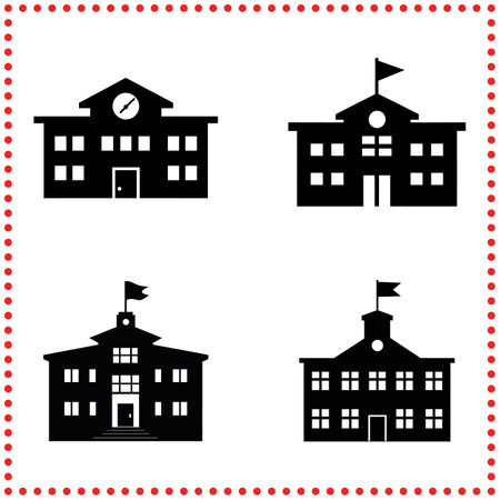 Exploring the Foundations  The Symbolism of Classic School Structuresのイラスト素材