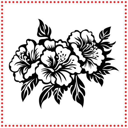 Simple Floral Design Perfect for Minimalist Branding and Websitesのイラスト素材