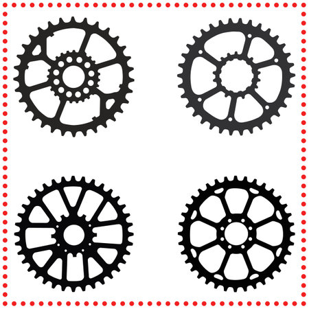 Machinery in Motion  Gear Graphic for Manufacturing and Mechanical Marketingのイラスト素材