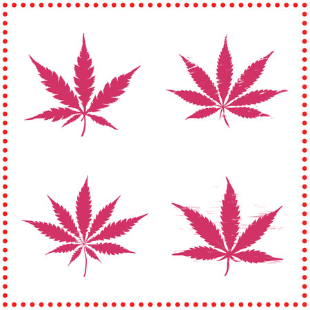 Artistic interpretations of a symbol  The leaf as a representation of natural freedom.のイラスト素材