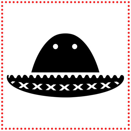 Make a bold statement  This classic sombrero is an essential addition to your wardrobe.のイラスト素材