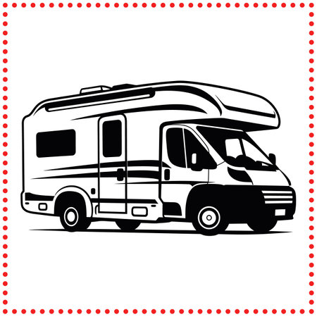 From City Streets to Remote Wilderness  Your RV Adventure Starts Here.のイラスト素材