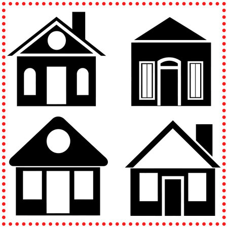 Design Your Dream Home with These Elegant and Understated House Plans.のイラスト素材