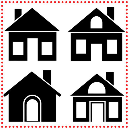 Embrace Clean Lines and Functional Spaces with These House Design Ideas.のイラスト素材