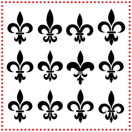 From Heraldry to Home Decor  The Fleurdelis is a Symbol of Grace and Prestige.のイラスト素材