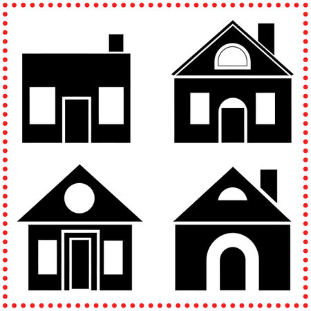 House Designs That Maximize Light and Space for a Bright, Airy Feel.のイラスト素材