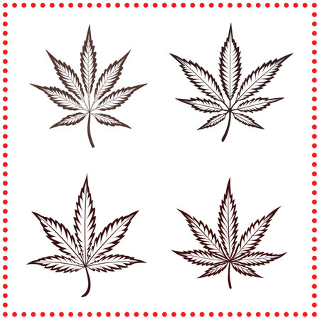 Botanical Artistry  The Timeless Influence of Leaf Motifs in Creative Design.のイラスト素材