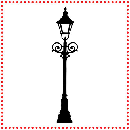 Add a Touch of European Elegance to Your Outdoors with Our Street Lamp.のイラスト素材