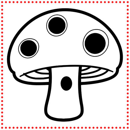 Meet Your New Fungi Friend  A Mushroom Thatâs Both Quirky and Adorable!のイラスト素材