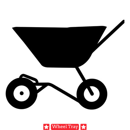 Streamlined Wheel Tray Graphics  Revolutionize Your Automotive Projectsのイラスト素材