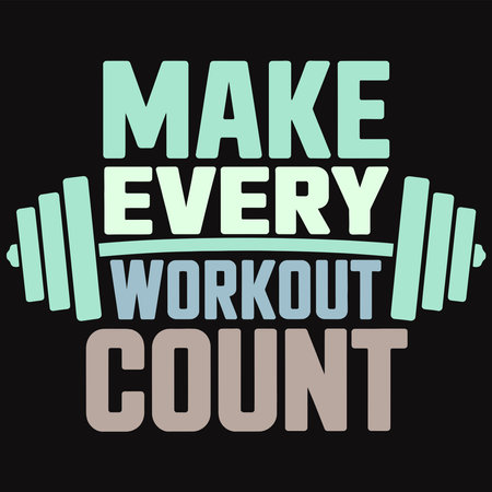 Bold Typography for Gym Enthusiasts Focused on Strength and Enduranceのイラスト素材