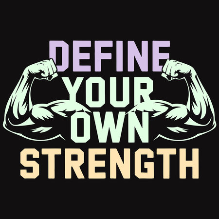 Empowering Typography for Fitness Lovers Focused on Pushing Limitsのイラスト素材