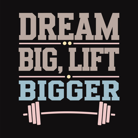 Bold Fitness Typography for Those Focused on Achieving Their Goalsのイラスト素材