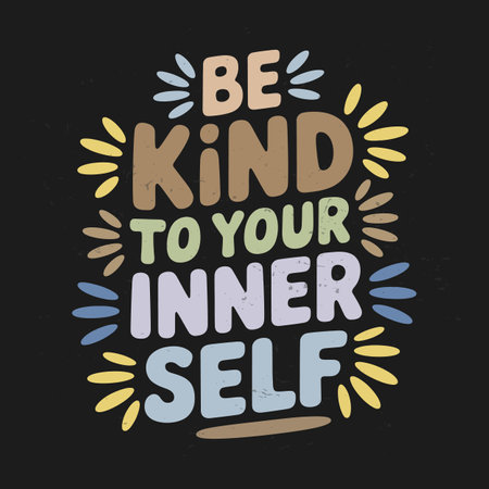 Mental Health Typography Quotes for Self Care   Encouragement for Everyoneのイラスト素材