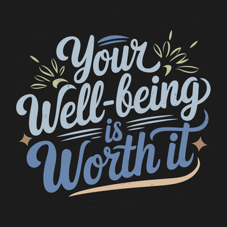 Typography Art for Inspiring Mental Health Quotes   Messages to Empower and Encourageのイラスト素材