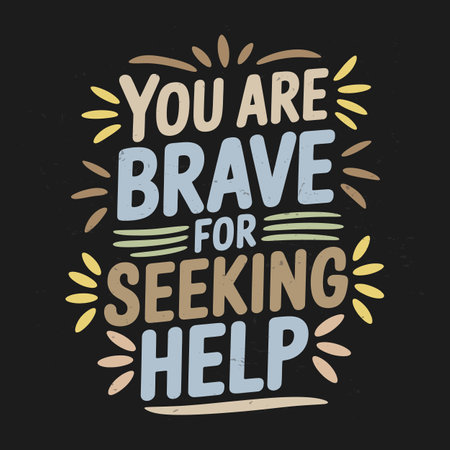 Mental Health Typography Quotes for Daily Positivity and Growthのイラスト素材