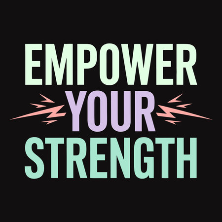 Empowering Typography for Fitness Lovers Focused on Strength and Successのイラスト素材