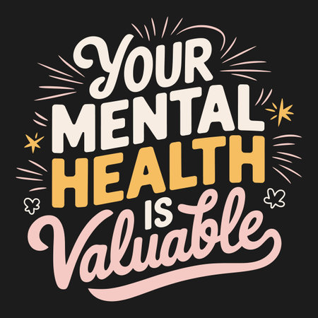 Uplifting Quote for Mental Health to Inspire SelfLove and Confidenceのイラスト素材