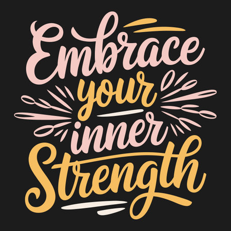 Uplifting Mental Health Quote Vector for Building Resilience and Positivityのイラスト素材