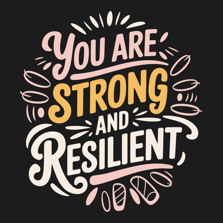 Elegant and Encouraging Mental Health Quote Design for Inner Peaceのイラスト素材