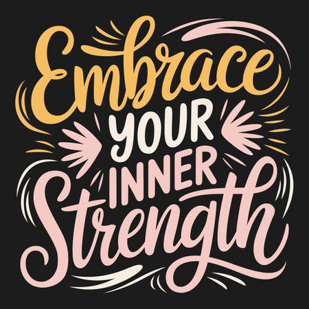 Elegant Mental Health Awareness Quote for Encouragement and SelfCareのイラスト素材