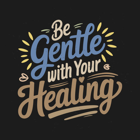 Typography Quotes for Self Care   Uplifting Mental Health Wordsのイラスト素材