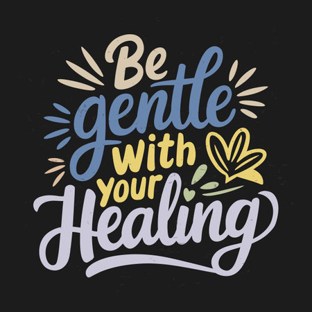 Mental Health Typography Art for Daily Positivity and Strengthのイラスト素材